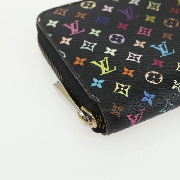 LOUIS VUITTON Monogram Multicolor Zippy Wallet Wallet Black M60243 Auth bs31331 - Picture 2 of 16